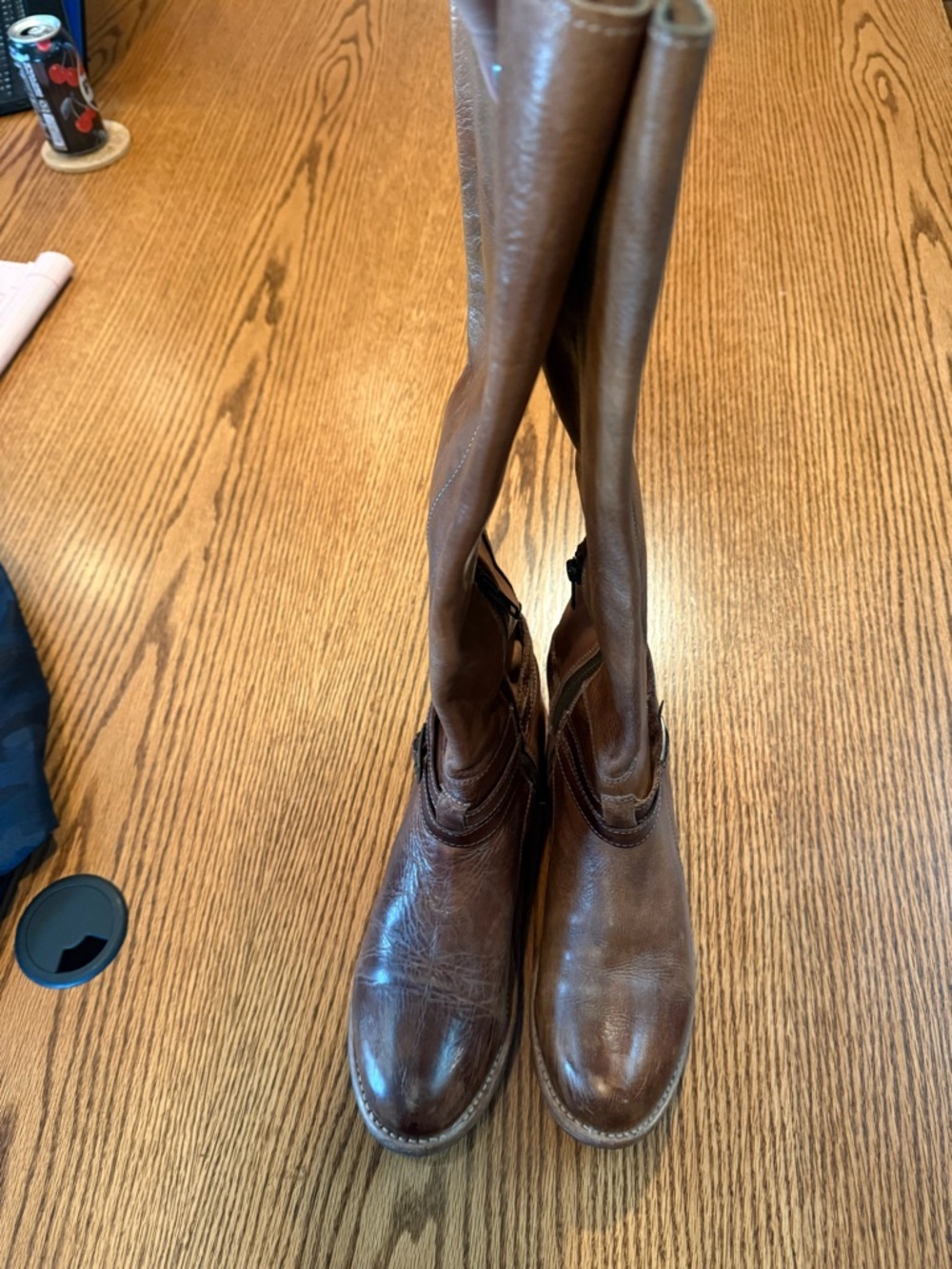 Bed STU Bristol Tall Riding Boots in Tan Rustic - Picture 4 of 7